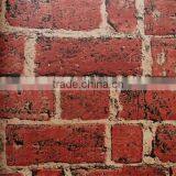 Red Brick Wall Paper Korea Stone Wallpaper for Interior Decorative Walls thumbnail-1