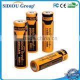 Sidiou Group Powerful 14500 Lithium Ion Battery 3.7V 600mAh Rechargeable Battery for LED Flashlight (A Set of 4 Pieces)