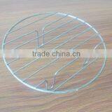 Round Silver Chromed Wire Bbq Grill Rack