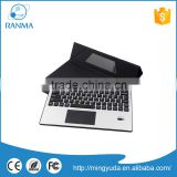 Portable wireless tablet pc bluetooth keyboard aluminum case