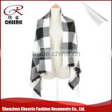 warm and comfortable best selling tartan acrylic plaid scarf