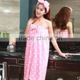 Lady Pink Coral Fleece Bathrobe thumbnail-5