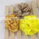 DIY 4" Baby Hair Flower for Kids Headband Hair Accessories Satin Baby Flower for Kids in Stock thumbnail-5