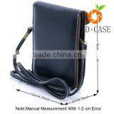 Magnetic Snap PU Leather Pouch Shoulder Phone Bag With Strap for Cellphone