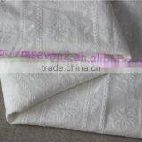 100% Cotton Combed Flower Fabric With Lace Embroidered Lace Fabric China thumbnail-5