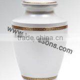 Decorative Brass Metal Urns | Newest Floor Top Decorative Urns| White Home Used Urns thumbnail-5