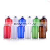 Aluminum Golden Cap PET Plastic 220ml Big Lotion Pump Bottle