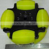 254mm Heavy Duty Industrial Omni Directional Wheel With Pu Roller (professional Custom,payload:500KG/pcs )NW254A