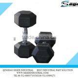 Rubber Coated Hex Dumbbell thumbnail-1