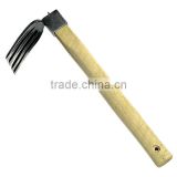 farming forkhoe fork hoe with wood handle