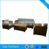 New Design Outdoor Rattan Furniture Patio Brown Sofa Set thumbnail-1
