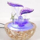 Cascading Glass Leaves Water Fountain for Tabletop thumbnail-3