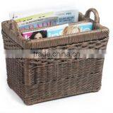 Natural Wicker Magzine Basket Holder thumbnail-1