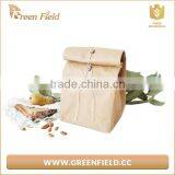 Lunch Bag Foldable Washable Kraft Paper Lunch Cooler Bag thumbnail-2