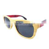 Customized Sunglasses Red Wood Legs Bamboo Frame Factory Price Wooden Sunglasses thumbnail-2