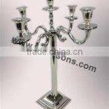 Wedding Candelabra/Antique Aluminium Candelabra With Silver Finish thumbnail-2