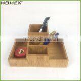 Bamboo Desktop Office Storage Organizer on Tabletop/Homex_FSC/BSCI Factory thumbnail-1