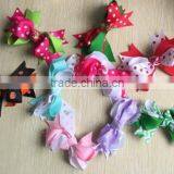 High Quality Grosgrain Ribbon Bows for Hair Hair Bows,children Hair Accessories,baby Hairbows Girl Hair Bows WITH CLIP thumbnail-1