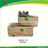 Retangle Christmas Candy Basket Made of Jute thumbnail-1