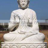 Life Size Garden White Marble Stone Sculpture Granite Buddha Statue for Sale