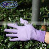 NMSAFETY 13 Gauge pu Coated Palm Women Colorful Garden Gloves thumbnail-1