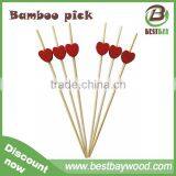 Chistmas Party Cocktail Decoration Heart-shaped Bamboo Skewers,bamboo Skewers Wholesale thumbnail-4