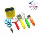 5pc Kitchen Tools With Stand Kitchen Utensils thumbnail-2