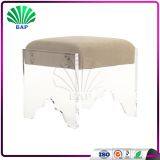 Modern Bar Stool Clear Lucite Counter Stool Acrylic Living Room Ottomans thumbnail-2