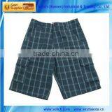 BU-1021men's Pure Cotton Y/D Check Shorts thumbnail-1