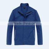Long Sleeve Zip Navy Cotton Work Jacket