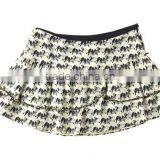 Pleates Short Ruffle Print Elegent High Quality Garment Factory Corset Tutu Skirt thumbnail-4