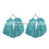 Bohemian Jewelry Big Long Tassel Dangle Earrings Accessories for Women thumbnail-5