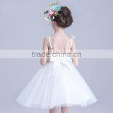 2017 White Rose Tulle Dress Women Kids Sequin Two Spaghetti Strap Dresses thumbnail-2