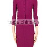 Fuchsia Strech Casual Trendy Ladies Twinset Dresses thumbnail-1