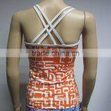 2016 New Style Custom Spandex Fabric Yoga Top Ladies Seamless Top Gym Clothing thumbnail-2