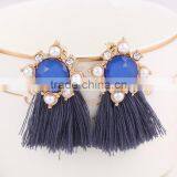 Zm53249a Cheap Handmade Dangle Earrings Women Tassel Earrings With Pearl thumbnail-2