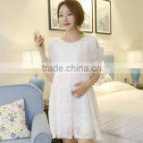 Zm51276a Low MOQ 5pcs Pregnant Clothes Maternity Cotton Dress thumbnail-1