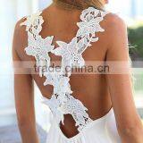 European and American Summer Lady Casual Sleeveless Party Evening Cocktail Short Mini Dress thumbnail-3