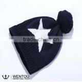 Personalized Warm Star Cotton Knitted Kids Winter Hats