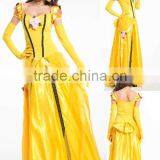 Walson Clothes Apparel Clothes Yellow Bella Princess Dress Halloween Costume thumbnail-1