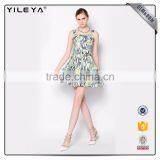 Cute Pattern Floral-Printing Advanced Apparel Dresses thumbnail-4