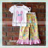 Lovely Cotton Ruffled Children's Bunny Easter Boutique Clothing Easter Childrens Boutique Clothing 2017 Kids Clothing Wholesale thumbnail-1