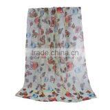 Voile Scarves & Wraps Rectangle Pale Yellow Squirrel Scarves Fashion thumbnail-1