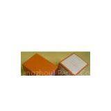 Custom Large Paper Candle Cardboard Gift Boxes Packaging With Orange Ribbions