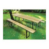 Natural Fir Wooden Beer Table Set With Foldable Legs Bar Table