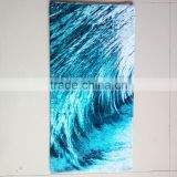 Custom design full color digital printing 75*150cm velour terry cotton beach towels