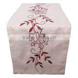 Nice Embroidery Designs Maple Leaf Table Runner for Decoration thumbnail-5