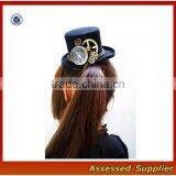 XJ01151 Custom Wool Felt Hat Fashion Steampunk Wool Felt Top Hat thumbnail-2