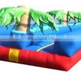 double lane plam tree inflatable water slip n slide