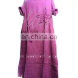 Wholesales Fashion Women 100% Thai Cotton Dress, Long Skirt.